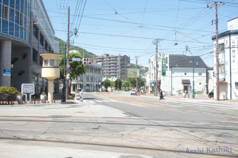 函館・十字街の交差点