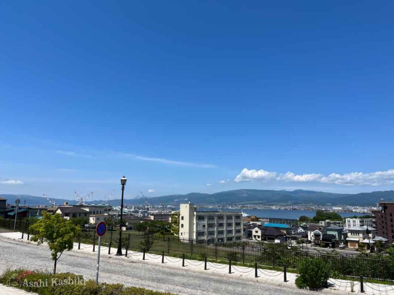 元町公園から見た函館市内の眺め
