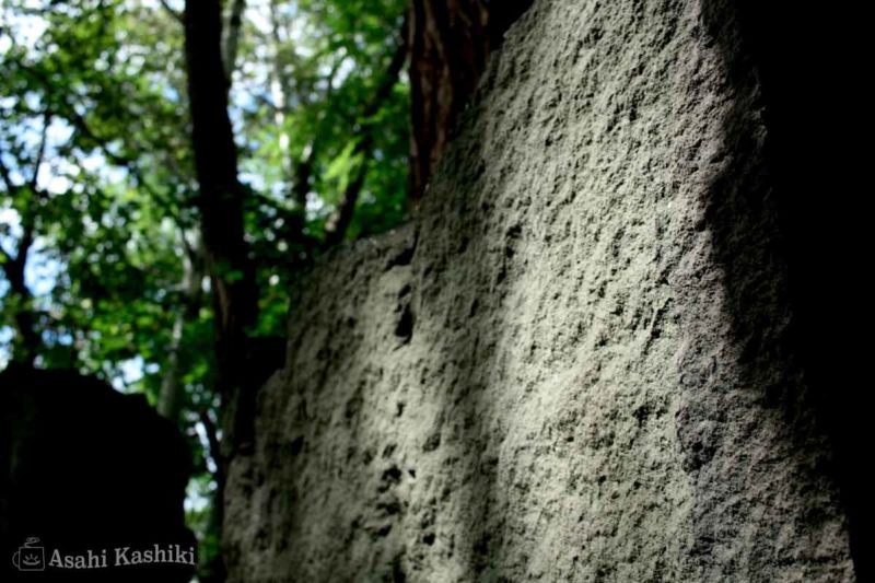 札幌軟石の岩肌
